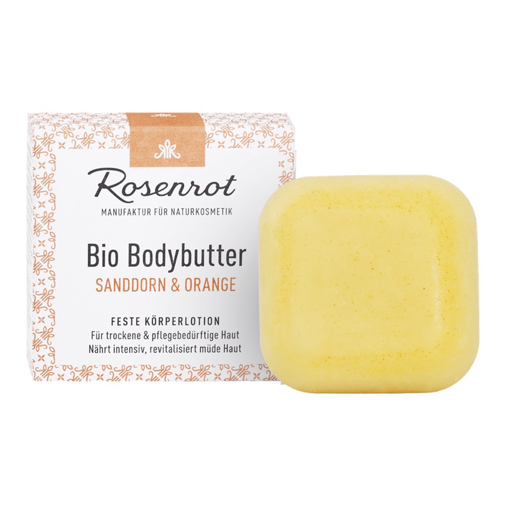 Bio Bodybutter Sanddorn & Orange - 70g // Rosenrot Naturkosmetik