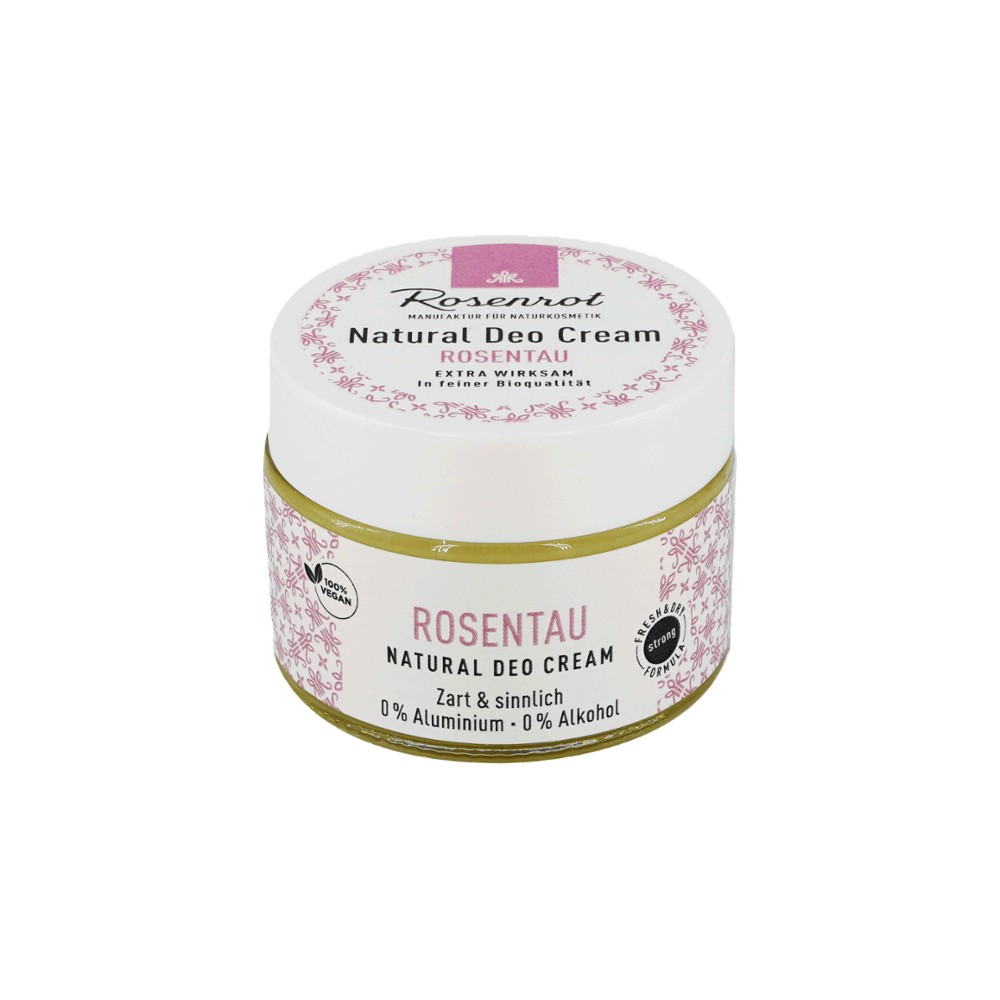 Deo Creme Rosentau - vegan (100% natural) // Rosenrot Naturkosmetik