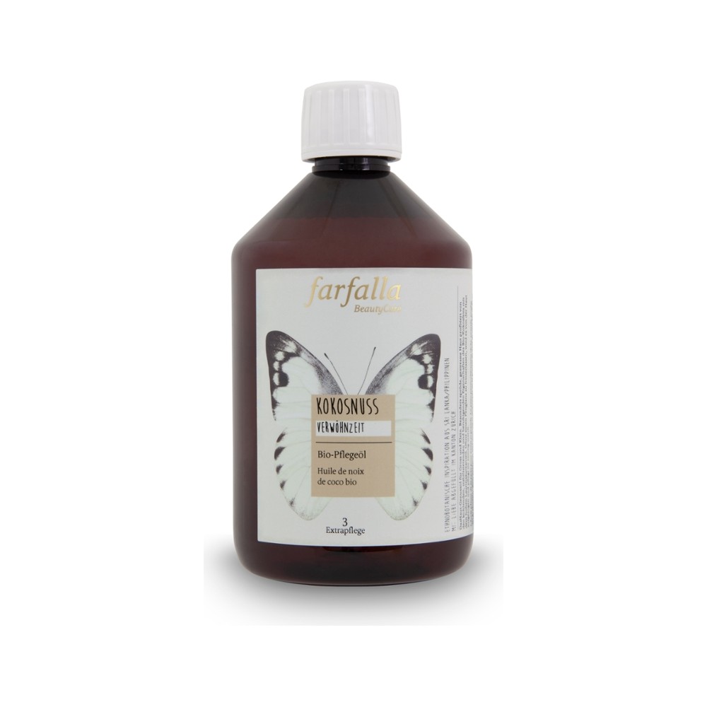 Kokosnuss, Bio-Pflegeöl, 500ml // farfalla