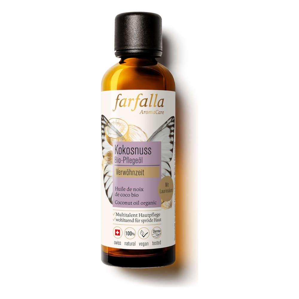 Kokosnuss, Bio-Pflegeöl, 75ml // farfalla