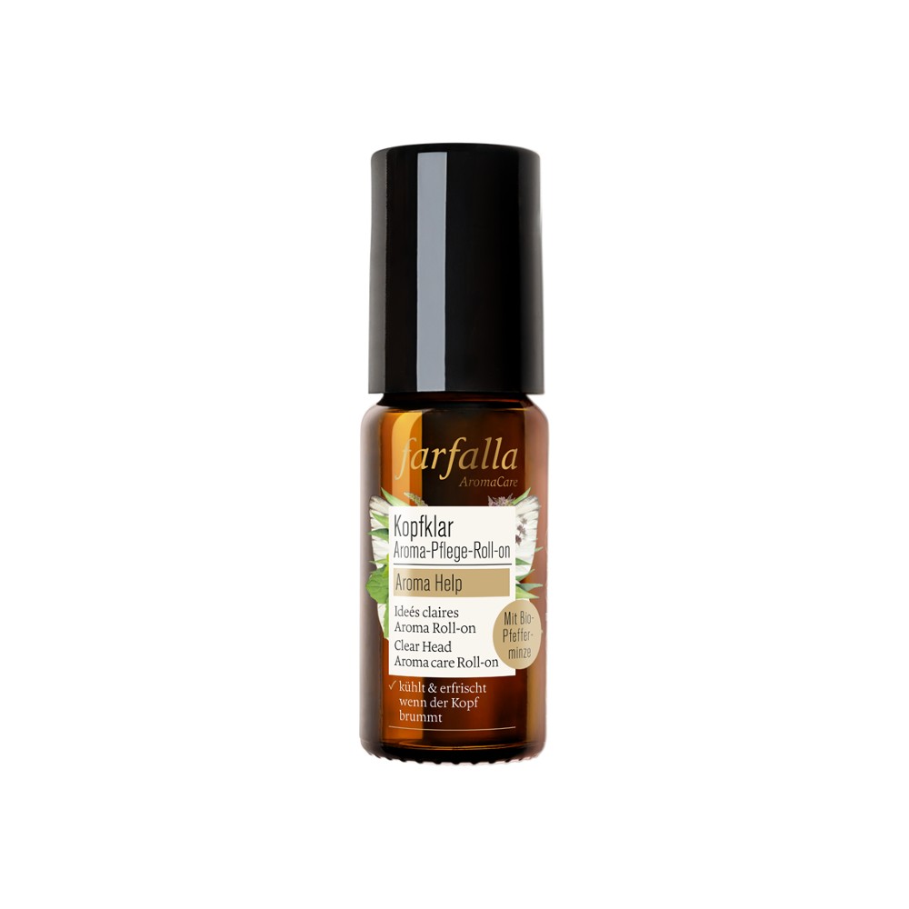 Kopfklar Aroma-Pflege-Roll-on, Aroma Help, 10ml // farfalla