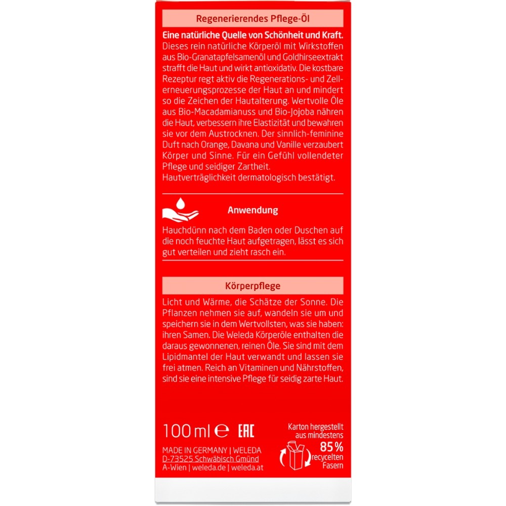 Granatapfel Regenerierendes Pflege-Öl // Weleda