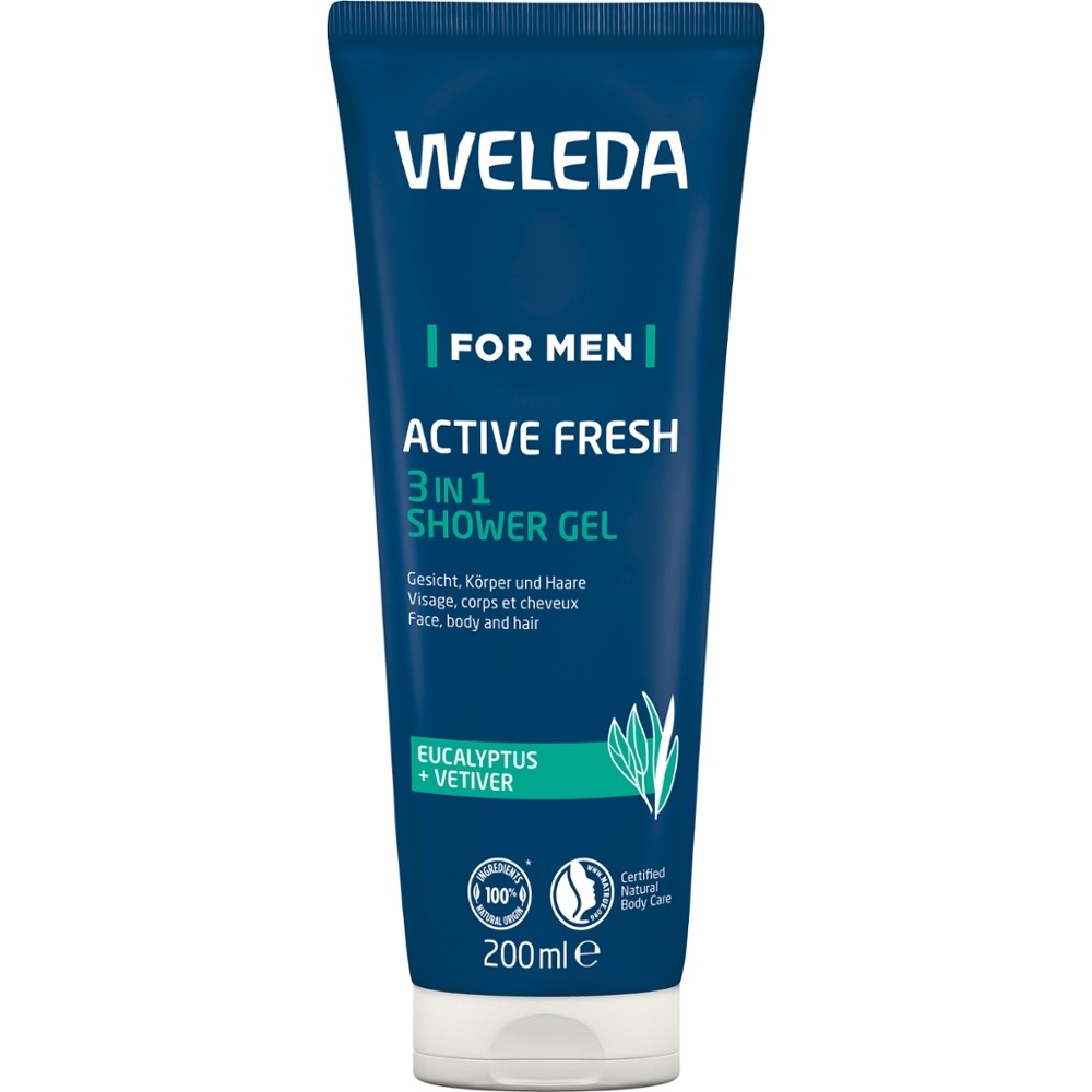 For Men Active Fresh 3in1 Shower Gel 200 ml // Weleda