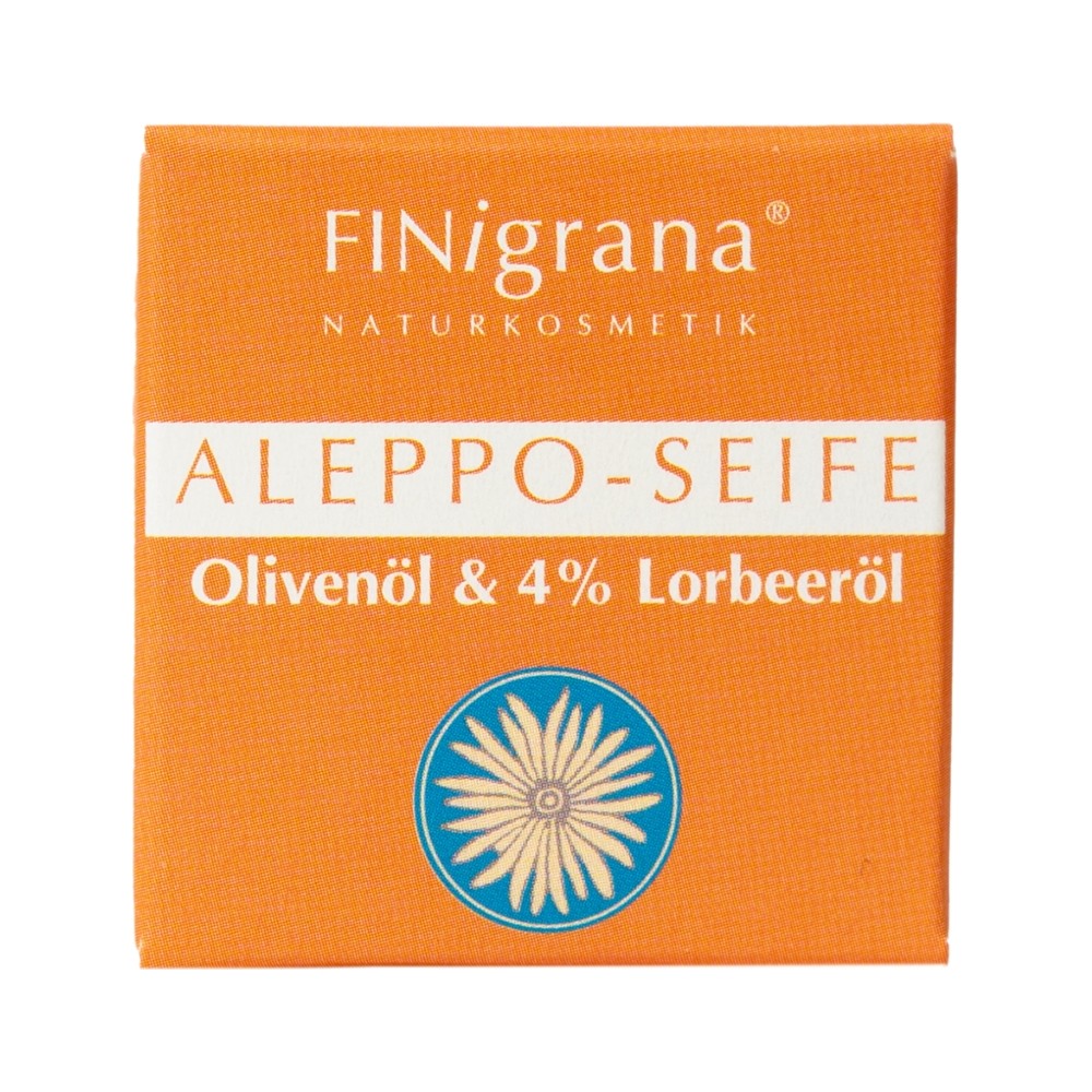 Aleppo Seife Olive & 4% Lorbeeröl, Gäste-Hotel- Reise & Test Seife, 25g in Box // FINigrana® Naturkosmetik