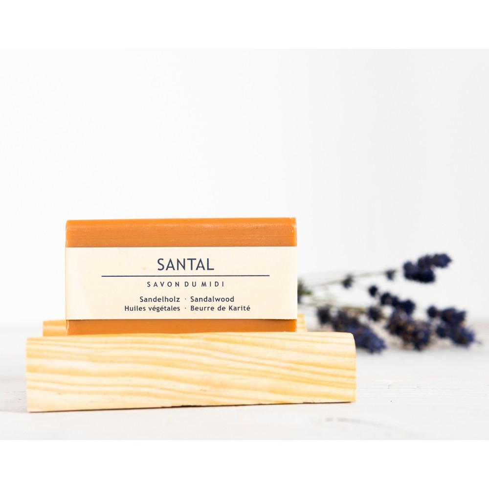 Seife mit Karité-Butter Sandelholz 100g // Savon du Midi