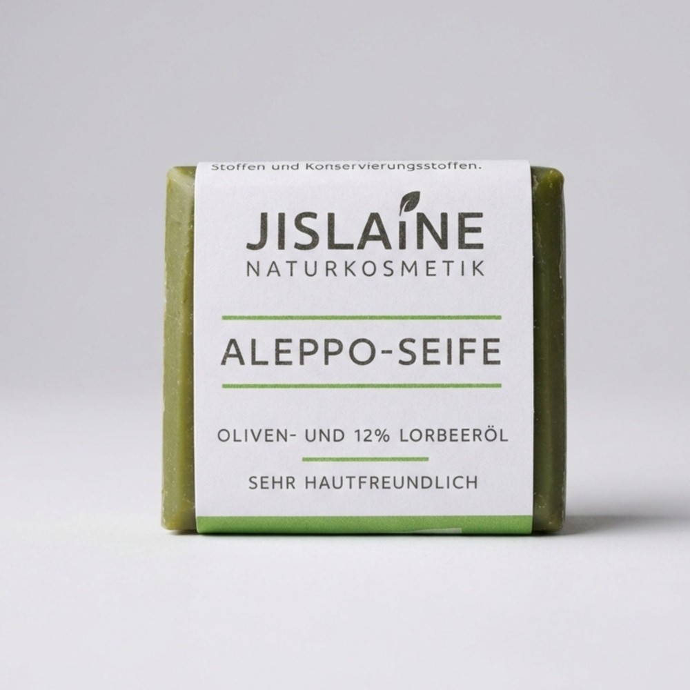 Aleppo-Seife Probiergröße, 18g // Jislaine Naturkosmetik