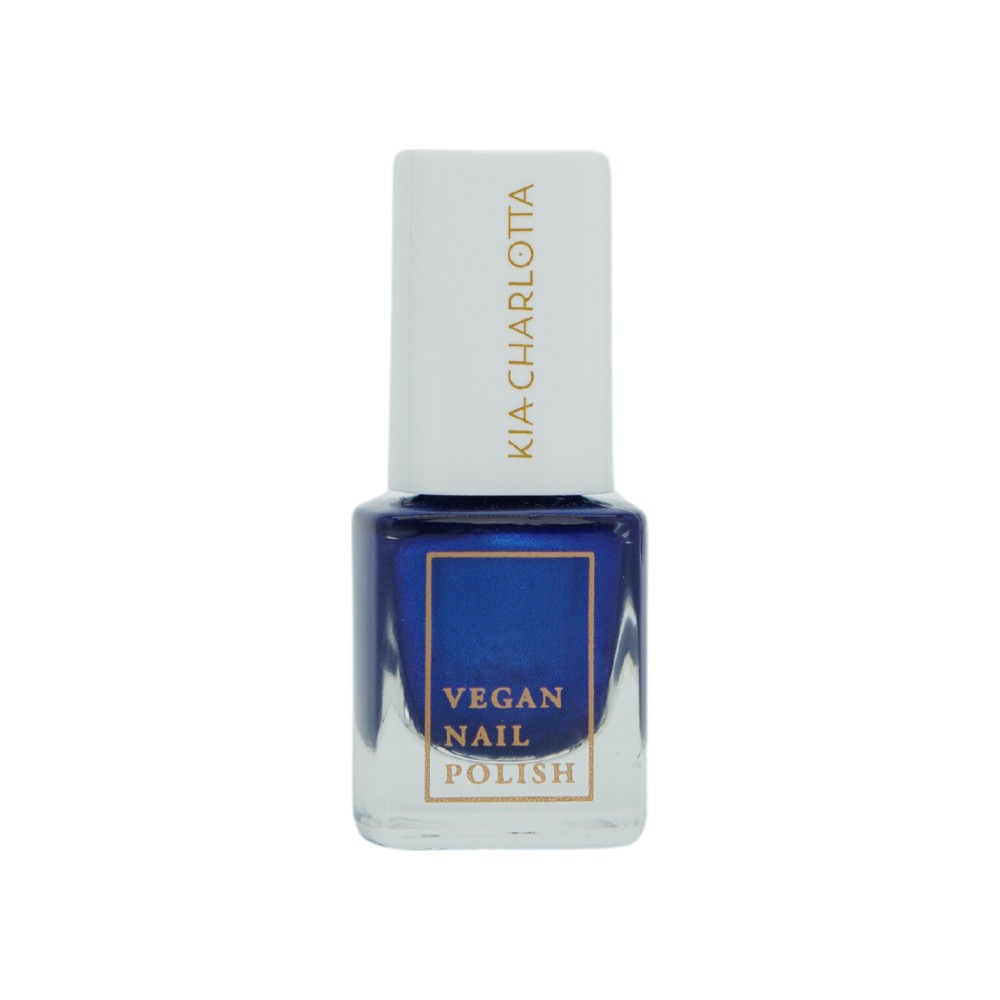 Veganer Nagellack Night Swimming Metallisches Ozeanblau // Kia-Charlotta