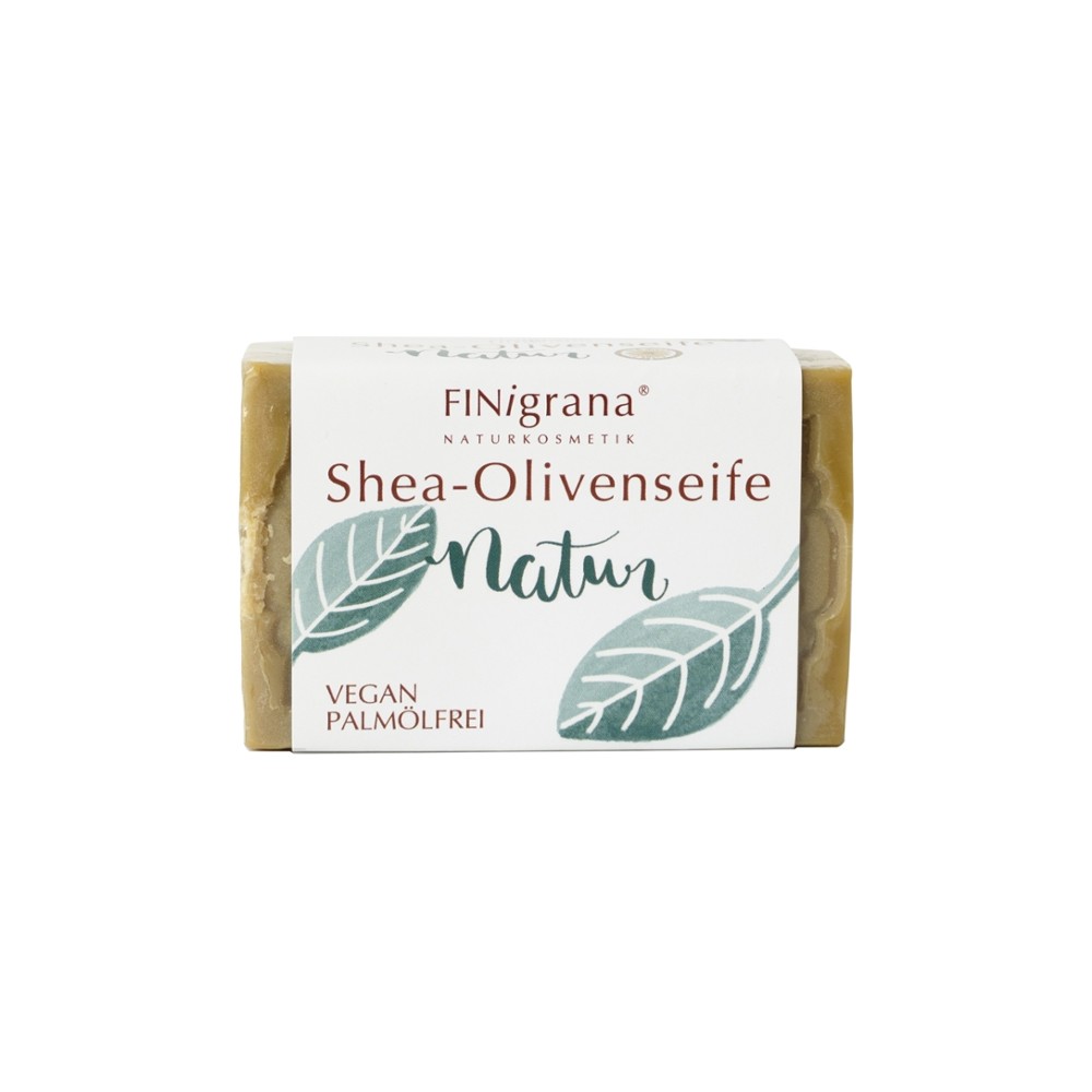 FINigrana Aleppo Seife Olive mit Bio Shea Butter, Natur, 100g rechteckig // FINigrana® Naturkosmetik