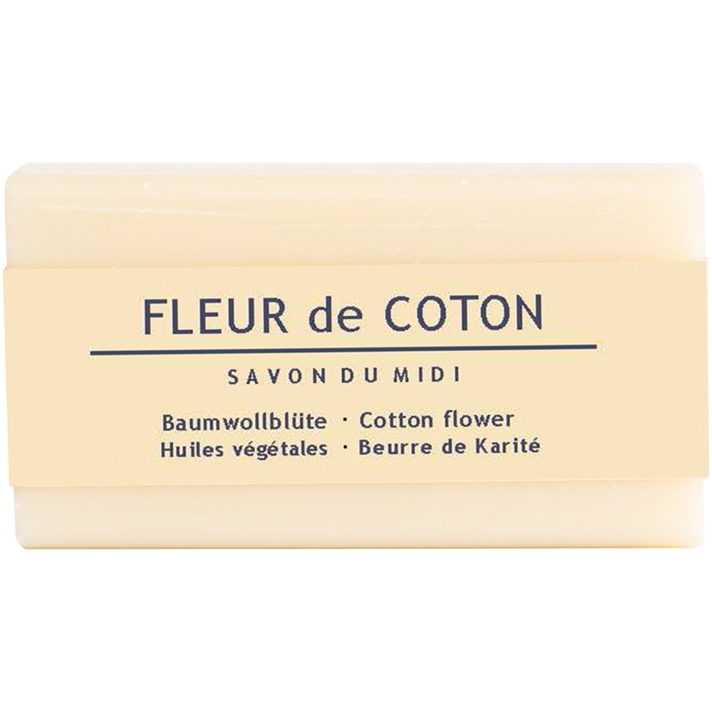 Seife mit Karité Butter Fleur de Coton 100g // Savon du Midi
