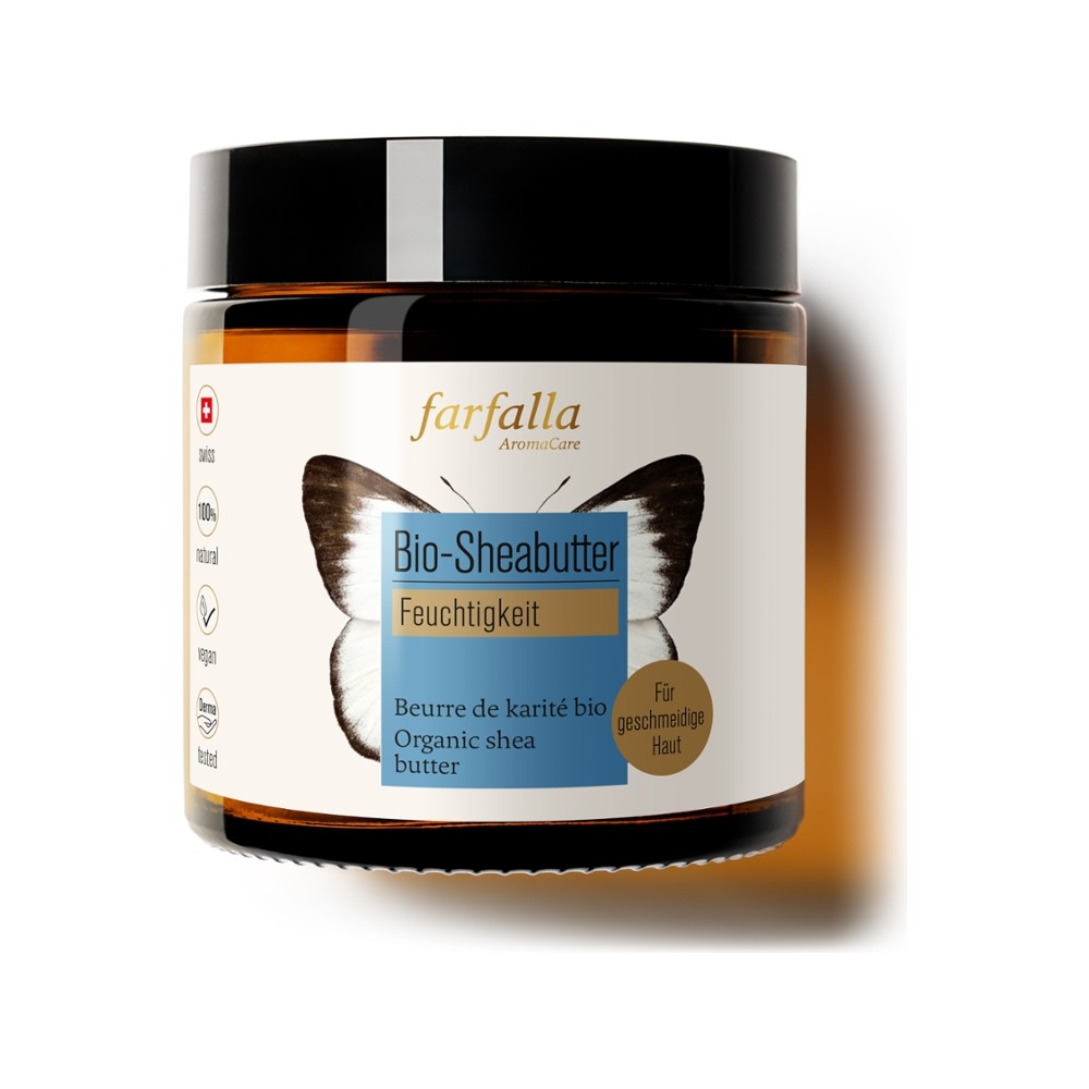 Shea, Bio-Sheabutter, 100ml, Feuchtigkeit // farfalla