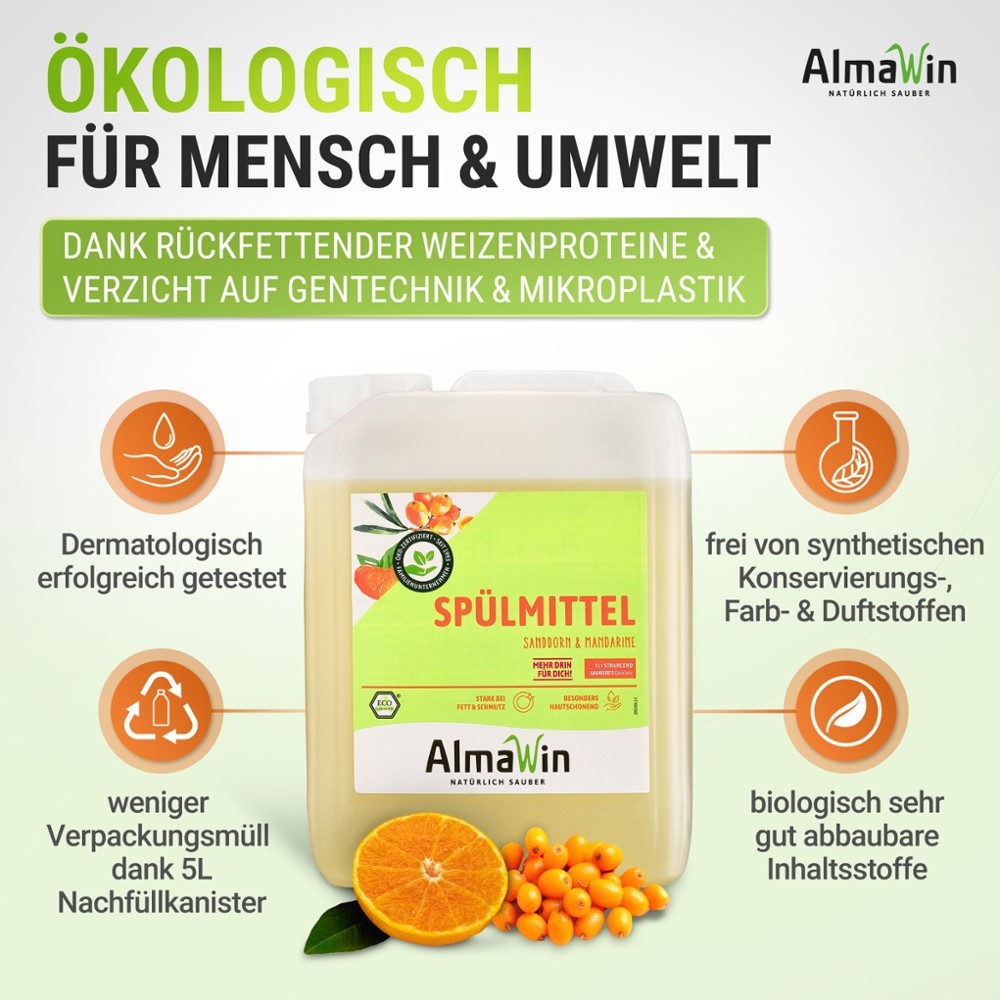 Spülmittel Sanddorn & Mandarine // AlmaWin