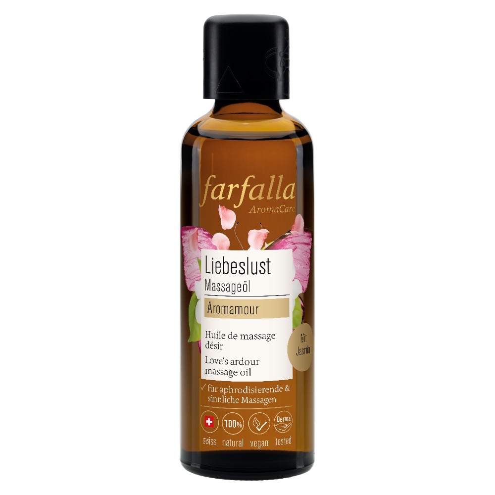 Aromamour, Liebeslust Massageöl, 75ml // farfalla