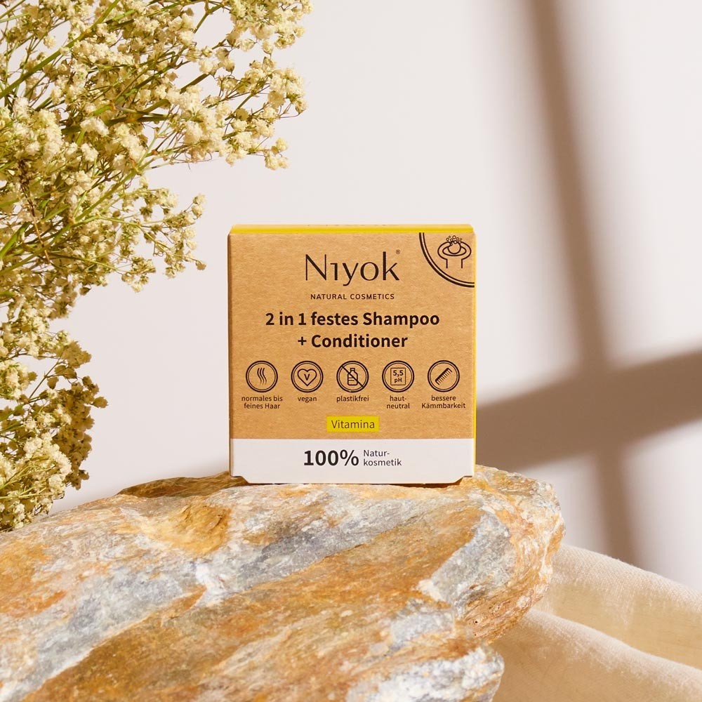 2 in 1 festes Shampoo & Conditioner Vitamina // Niyok