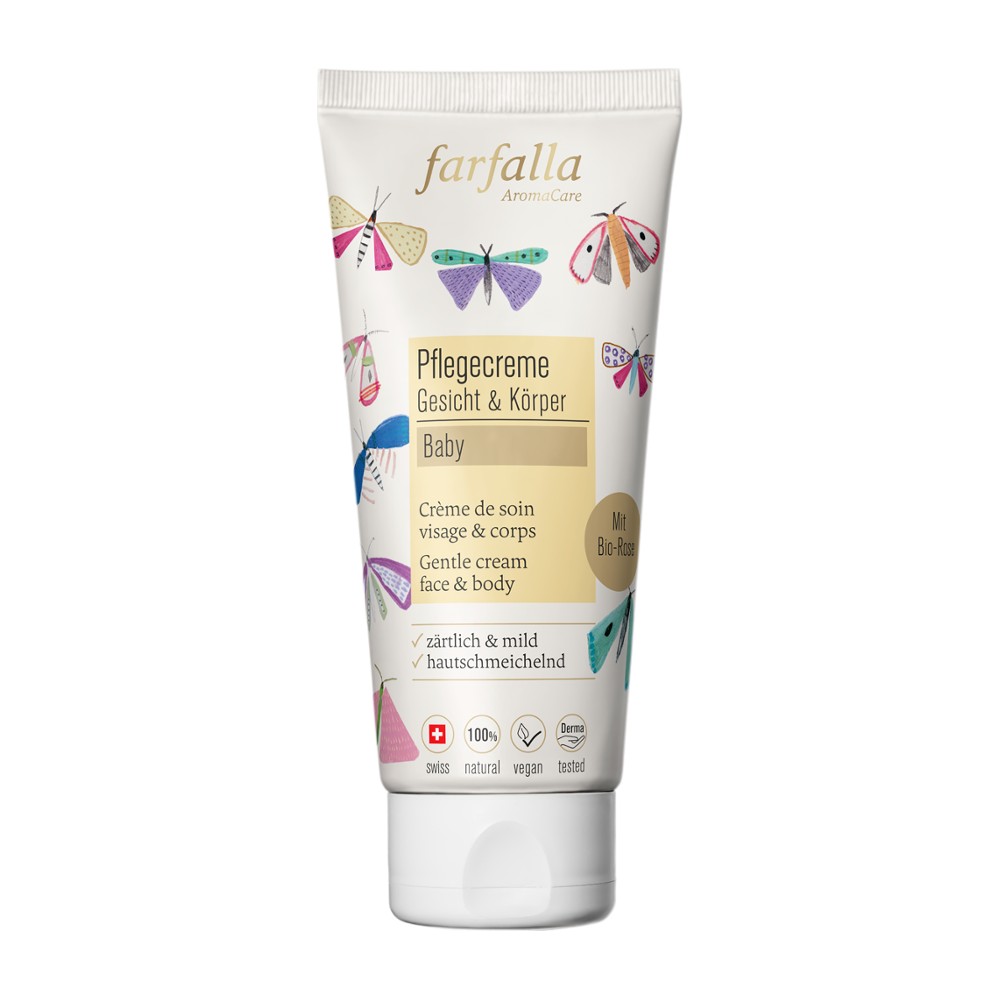 Baby, Rose, Zärtliche Pflegecreme Gesicht & Körper, 100ml // farfalla