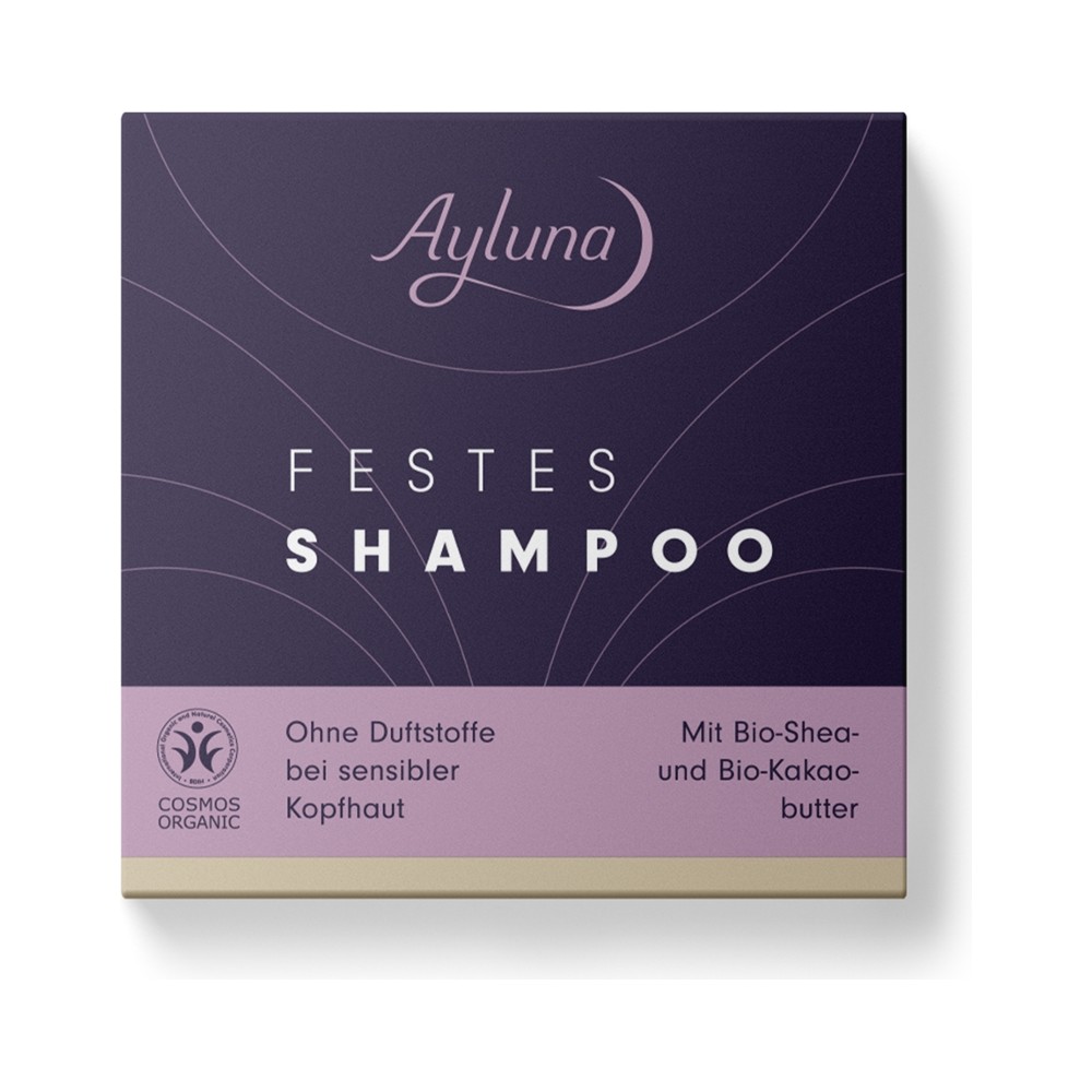 Festes Shampoo ohne Duftstoffe bei sensibler Kopfhaut // Ayluna