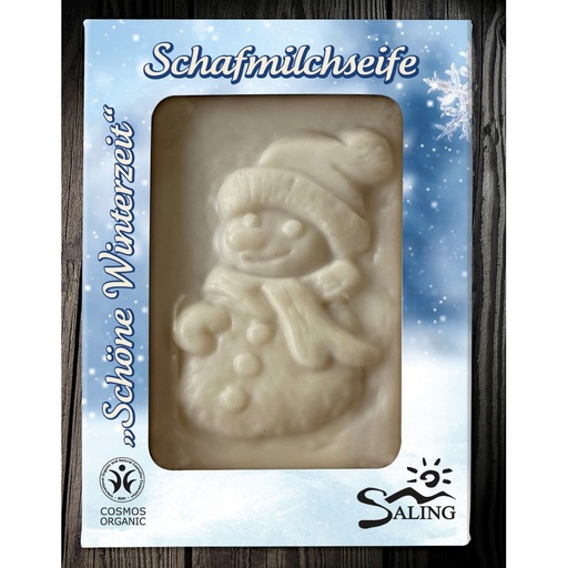 [401301] Schafmilchseife Schneemann in der Faltschachtel // Saling
