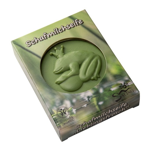 Schafmilchseife Frosch in der Faltschachtel // Saling