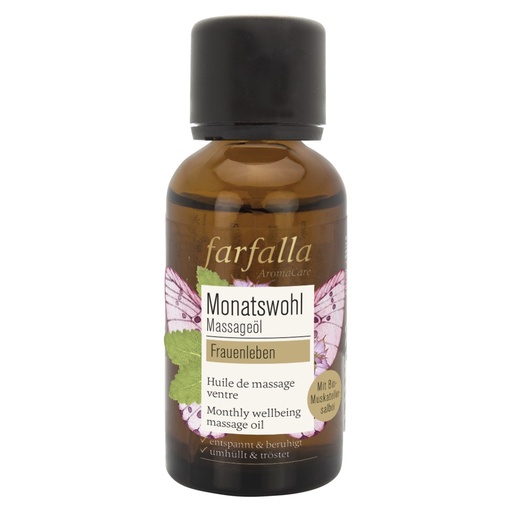 Muskatellersalbei, Monatswohl Massageöl, 30ml // farfalla