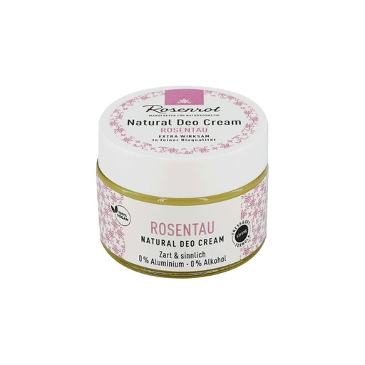 [637074] Deo Creme Rosentau - vegan (100% natural) // Rosenrot Naturkosmetik
