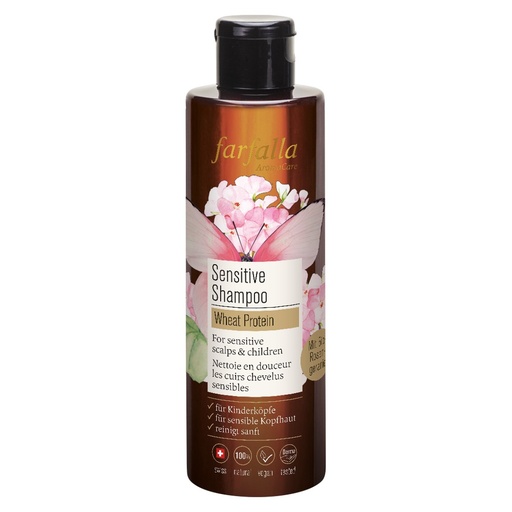 [531116] Sensitive Shampoo Wheat Protein, 200ml // farfalla