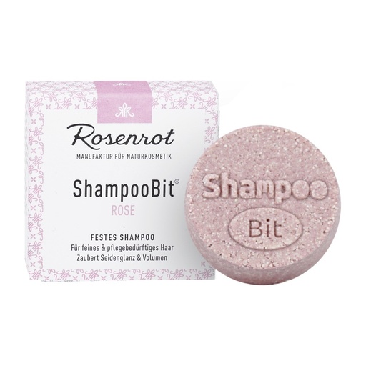 [637079] festes ShampooBit® Rose - 55g - in Schachtel // Rosenrot Naturkosmetik
