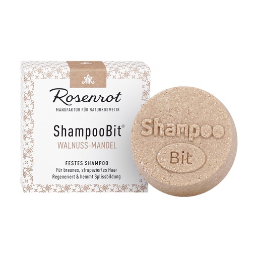 [637087] festes ShampooBit® Walnuss-Mandel - 55g - in Schachtel // Rosenrot Naturkosmetik