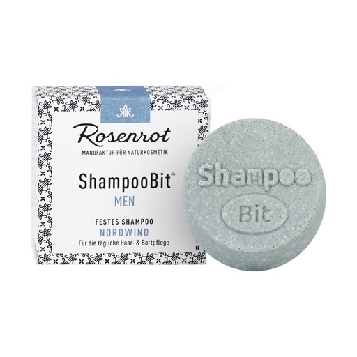 [637089] festes ShampooBit® MEN Nordwind - 55g - in Schachtel // Rosenrot Naturkosmetik