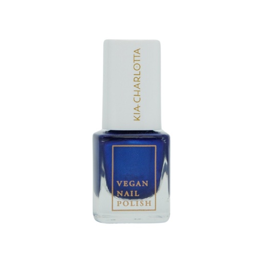 [581749] Veganer Nagellack Night Swimming Metallisches Ozeanblau // Kia-Charlotta