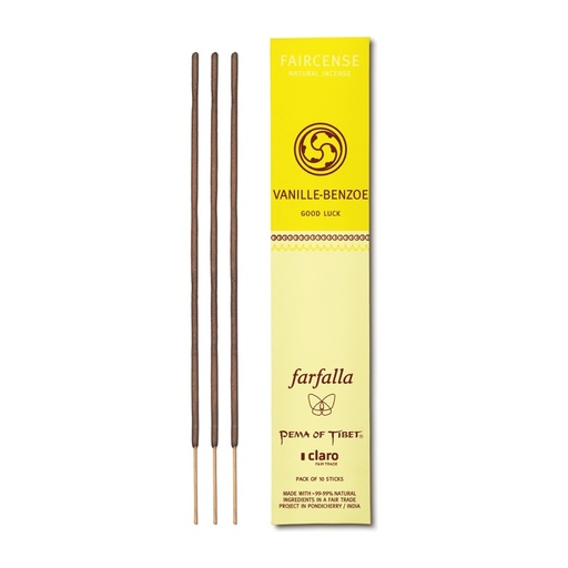[53434] Vanille/Benzoe / Good Luck, Faircense Räucherstäbchen // farfalla