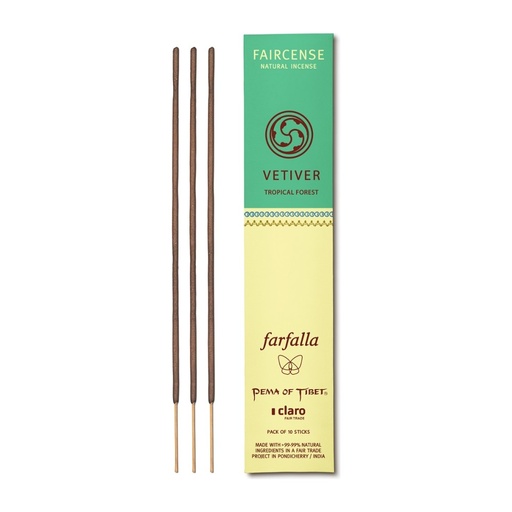 [53486] Vetiver / Tropical Forest, Faircense Räucherstäbchen // farfalla
