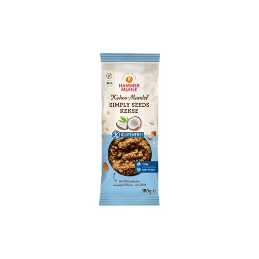 [295041] Bio Simply Seeds Kekse Kokos-Mandel gf // Hammermühle